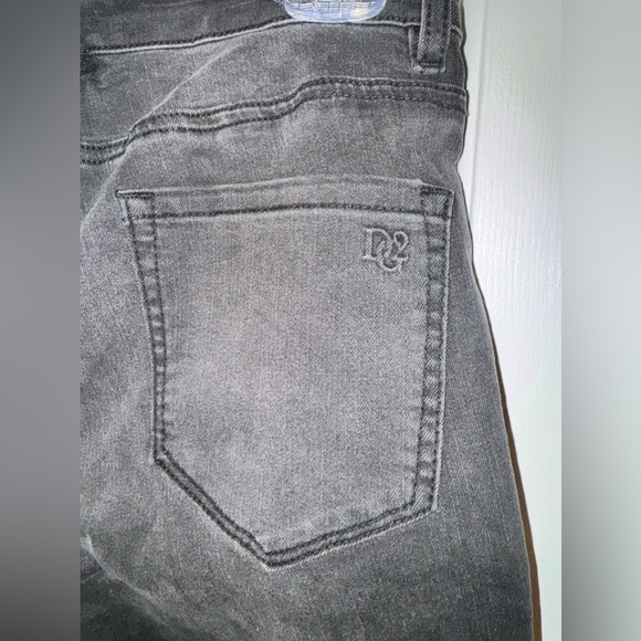 DG2 Diane Gilman Black Stretch Jeans with Colorful Stitching down sides Size 4 - Picture 8 of 16